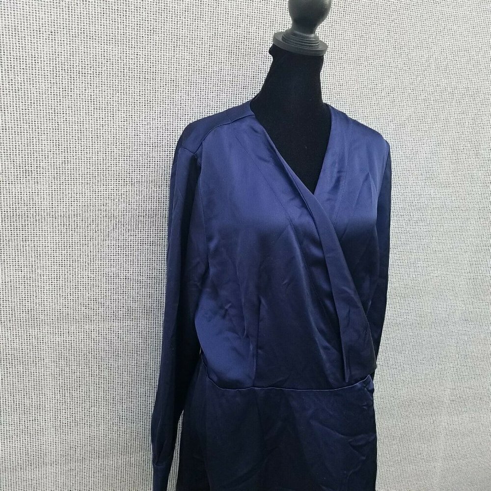 Alfani Wrap Modern Icon Long sleeves Dress. Size 12. New With Tags $99 - Picture 5 of 12